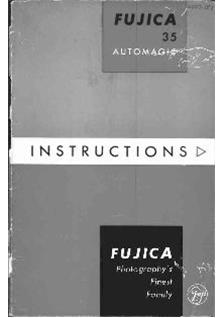 Fujifilm 35 Automagic manual. Camera Instructions.